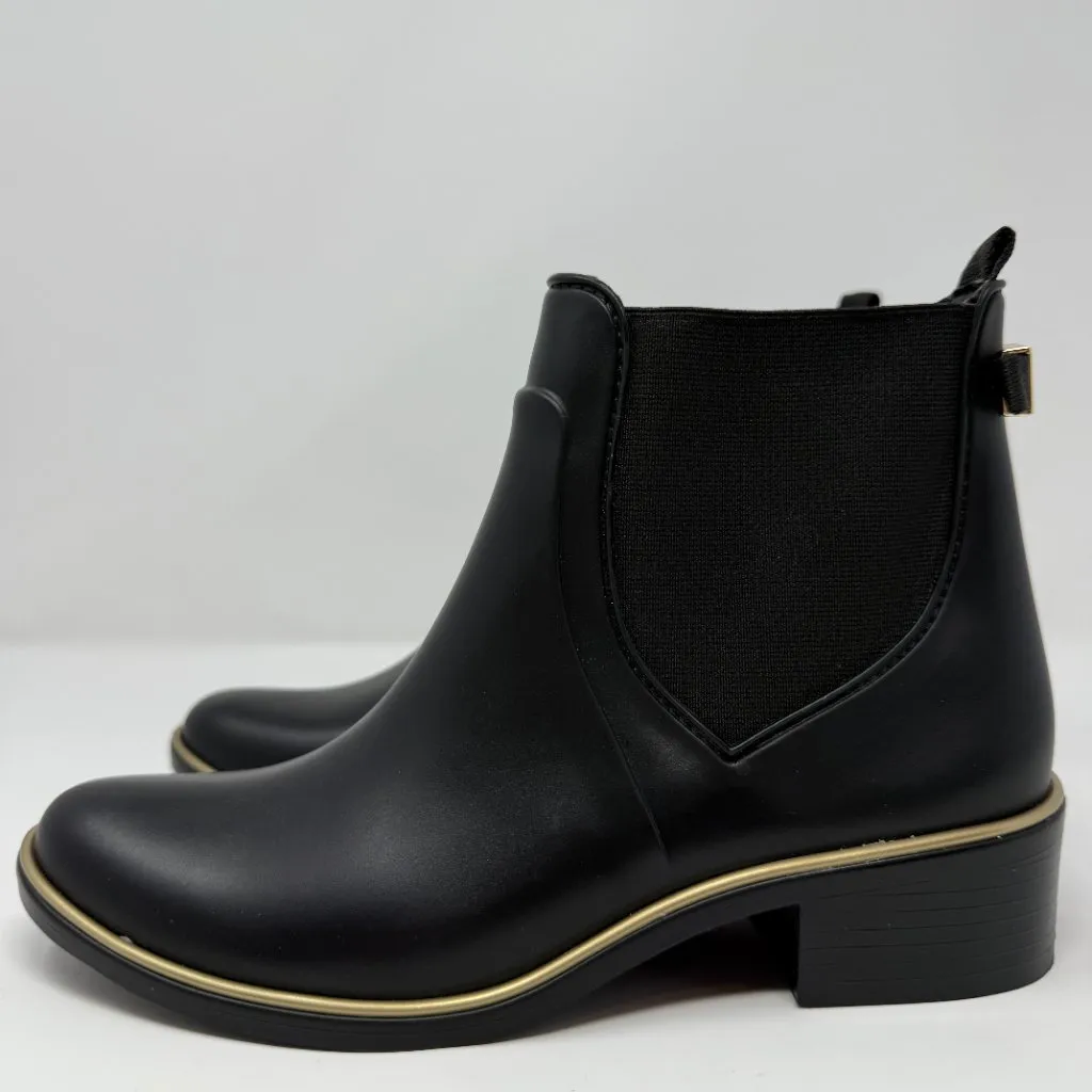 Kate Spade New York Sedgewick Chelsea Rain Booties Womens 6/7 Black Outdoor NWOB - Image 9
