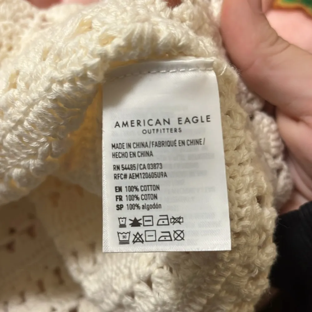 American Eagle Knitted Crochet Crop Top - Image 5