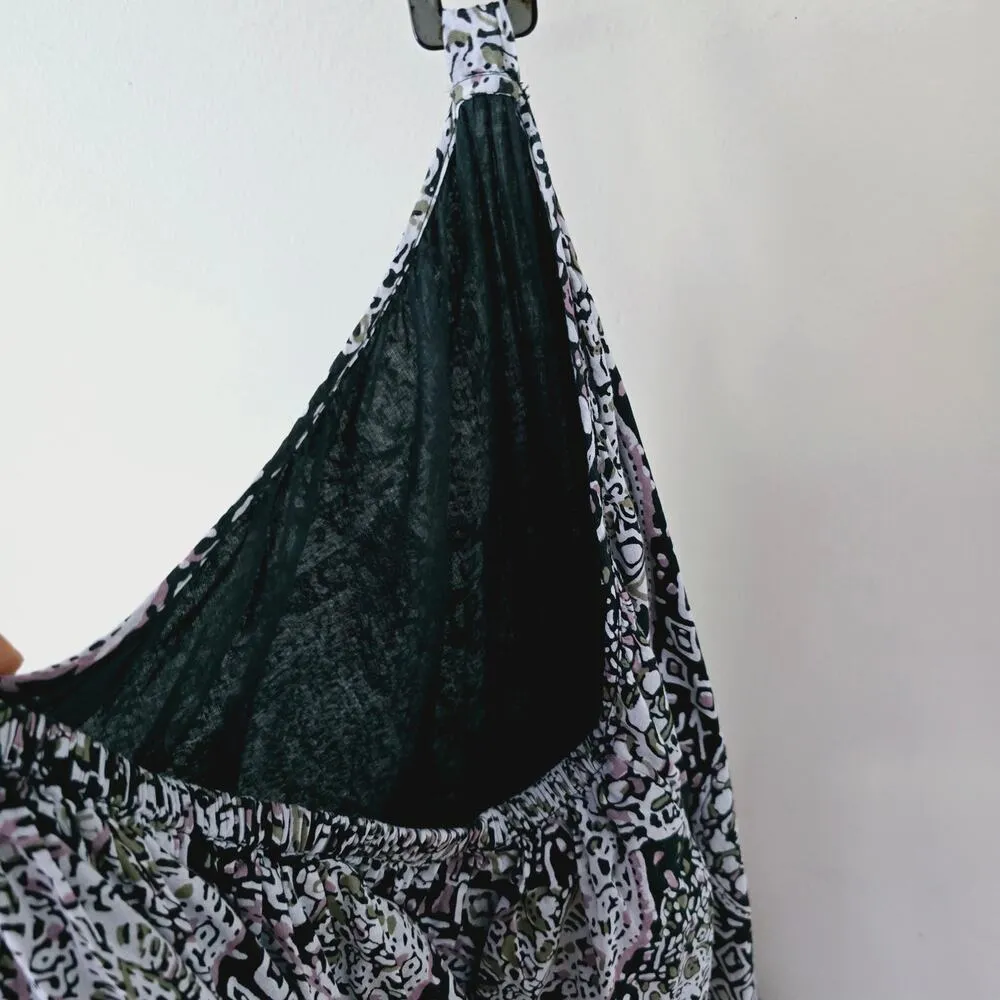 Cleobella Josephine Ankle Dress Midi Paisley Print Cut-Out Green Women's Size M - Image 10