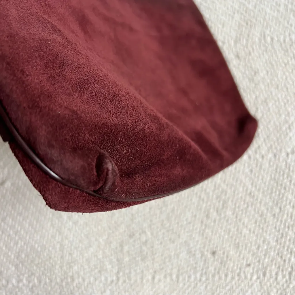 Vintage 70s Margolm Suede Clutch Wristlet Bag - Image 5