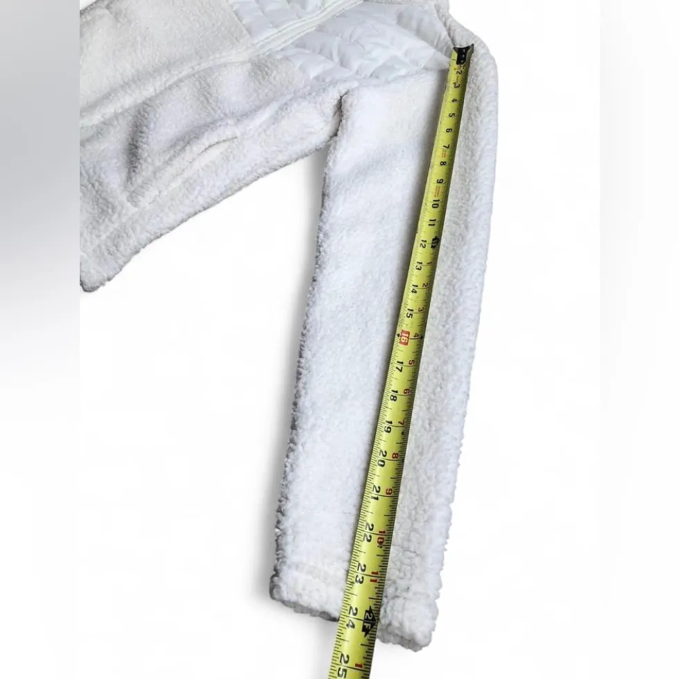 Pure Hockey Women's Sherpa full zip Jacket Size S White - Image 10