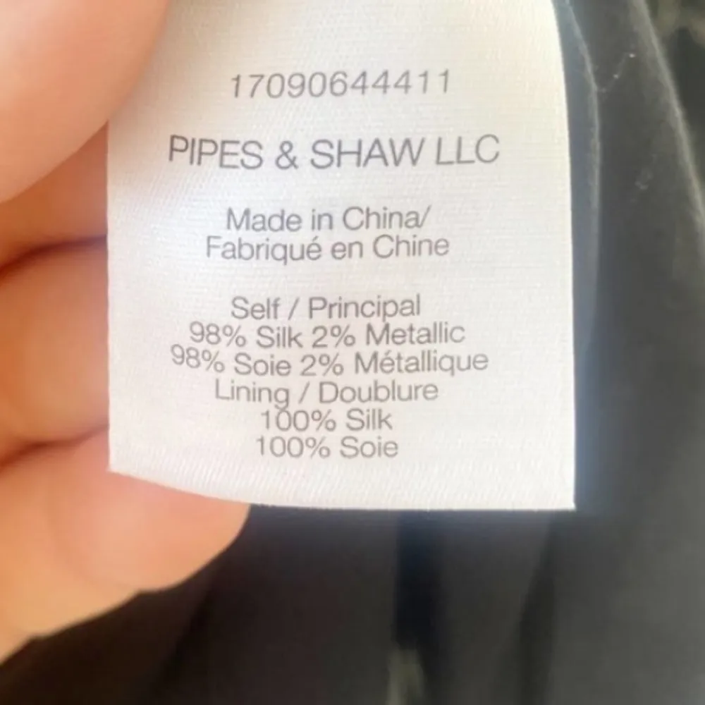 Veronica Beard Walker Black Floral Silk Peasant Blouse Size 0 - Image 8