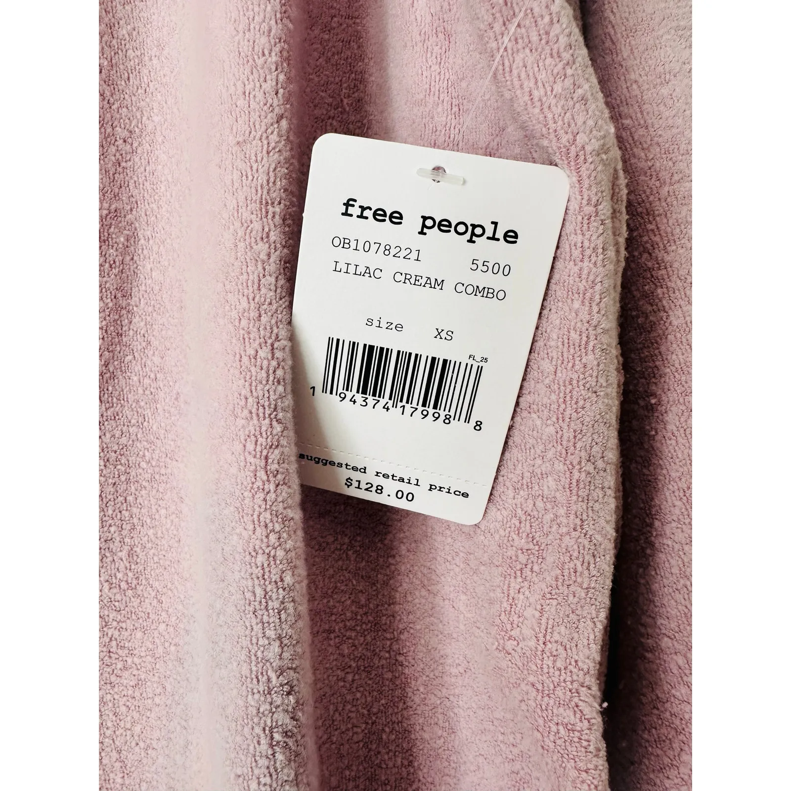 FREE PEOPLE Womens Casual Fleece Tie Dye Someday Oversize Pullover Sweater XS - Image 10