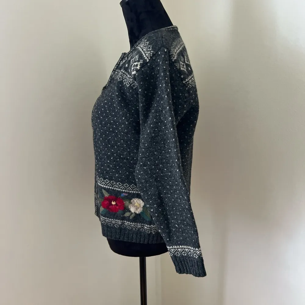 Talbots 100% Wool Cardigan - Image 3