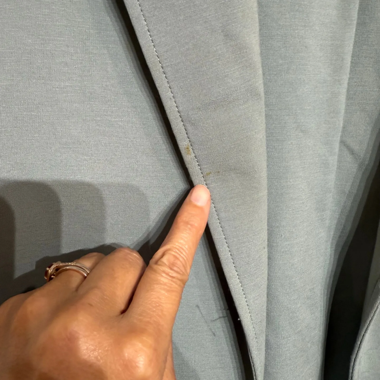 Athleta Sage Green Eastbound Blazer Minimalist Jacket Sz 10 - Image 5