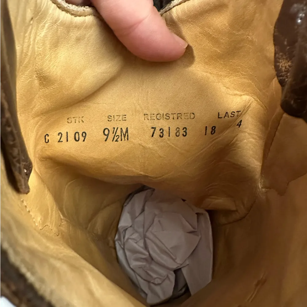 CORRAL Women's Vintage Lizard Inlay Snip Toe Cowgirl Boots C2109 Size 9.5 - Image 14