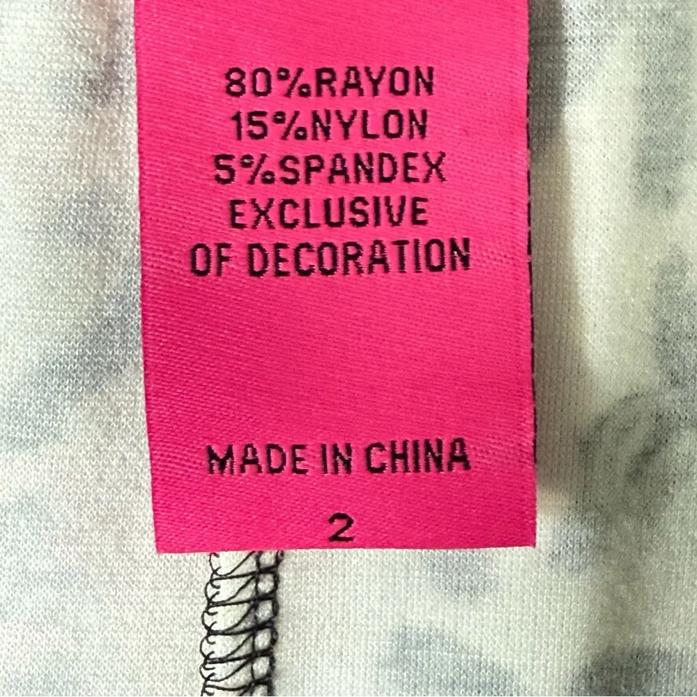 RARE Betsey Johnson‎ TORRID Graphic Pencil Skirt Size 2 US XL 18/20 Whimsigoth Pink - Image 9