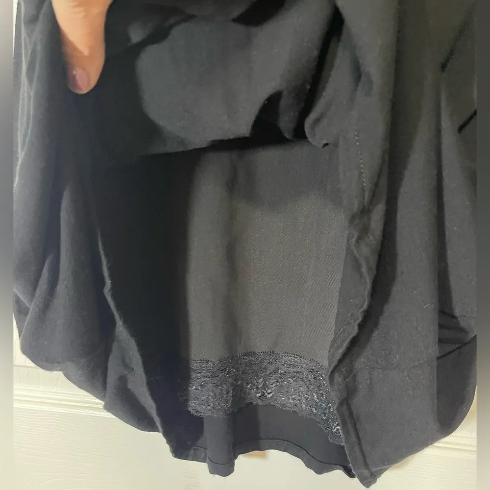 Shape FX Women's Black 3/4 Sleeves Wrapped Dress Size 12 - Image 5