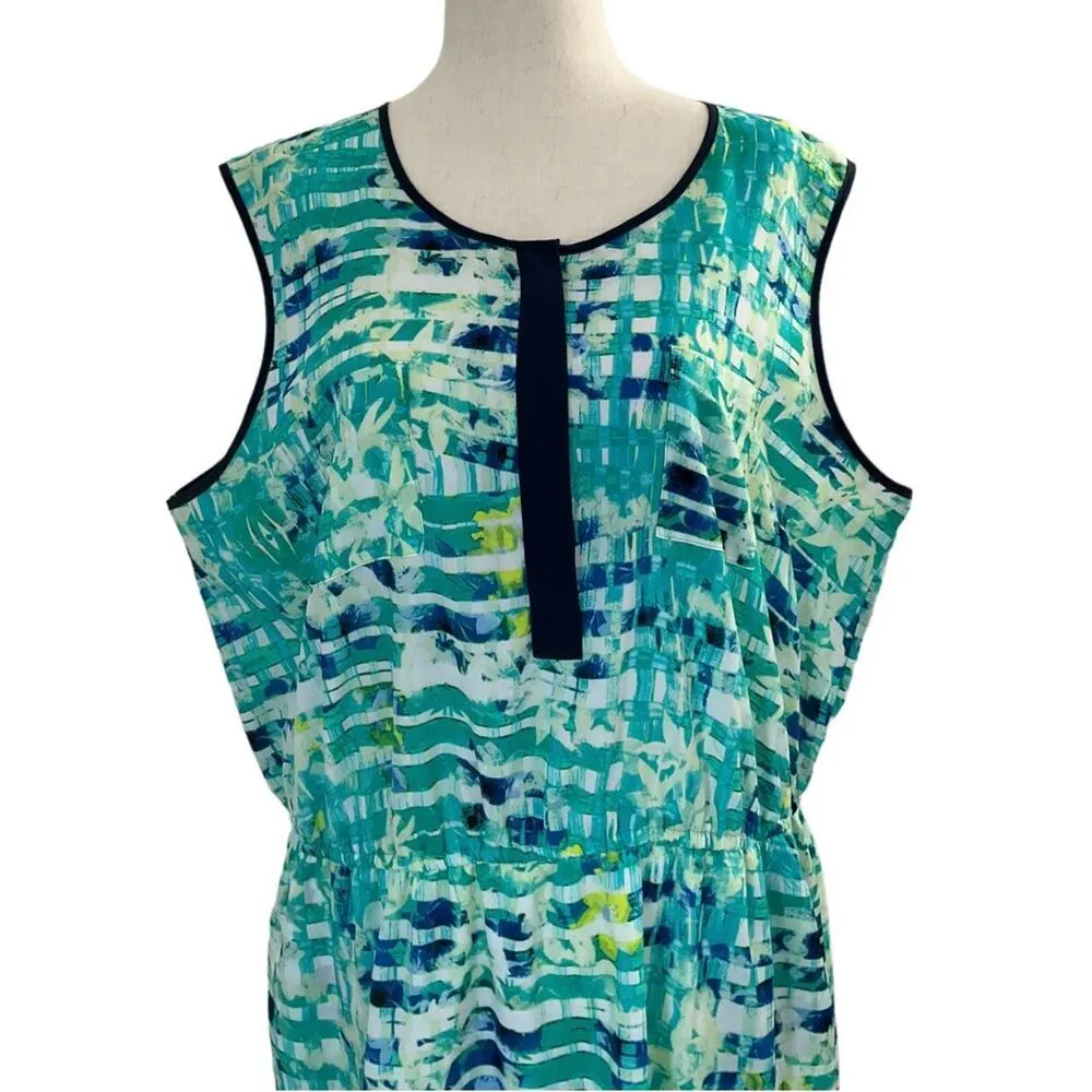 APT.9 Women's Size XL Green Summer Dress Spring Lightweight Tropical | #11 - Image 4