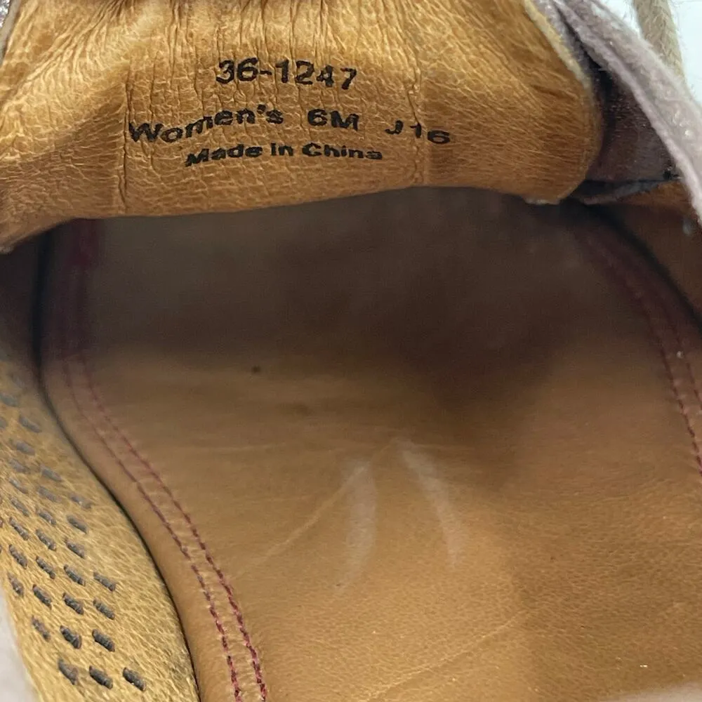 Trask Shoes Size 6 Lena Italian Leather Perforated Sneakers Lace Up Metallic Silver - Image 10