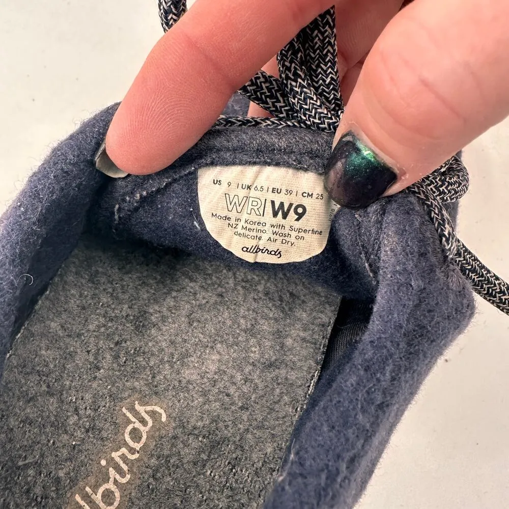 Allbirds All Runners Women's Wool Runners Navy Sneakers Size 9 - Image 7