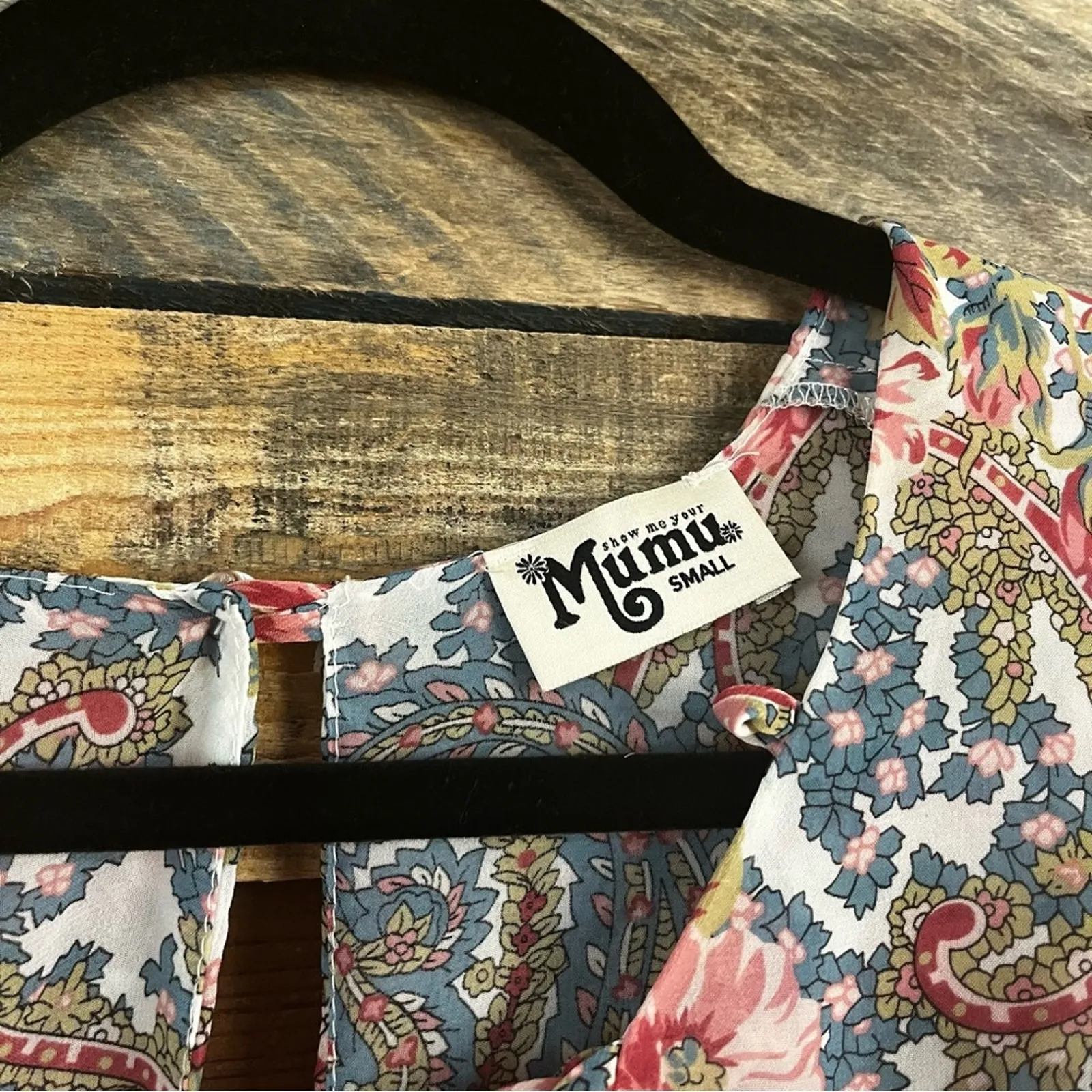 Show Me Your MuMu Tile‎ Tie Romper Size Small - Image 11