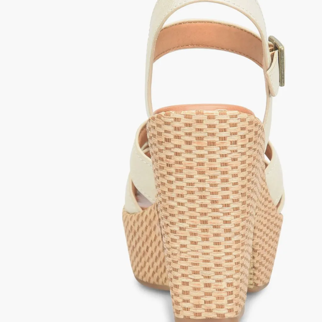 NEW KORKS Dee Wedge Platform (Women) 10M, OFF WHITE - Image 3