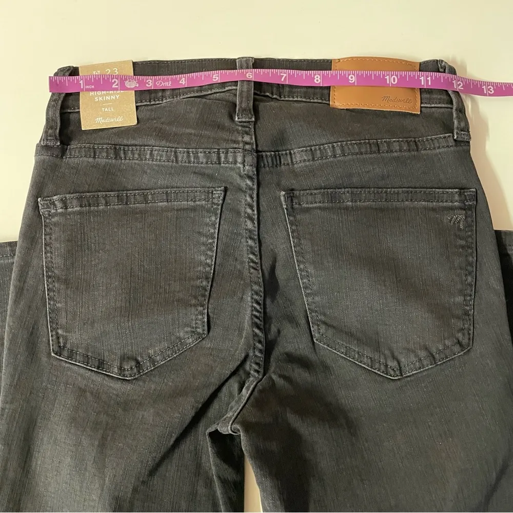 Madewell Black 9” High-Rise Skinny Jeans Size 23 Tall NWT - Image 5