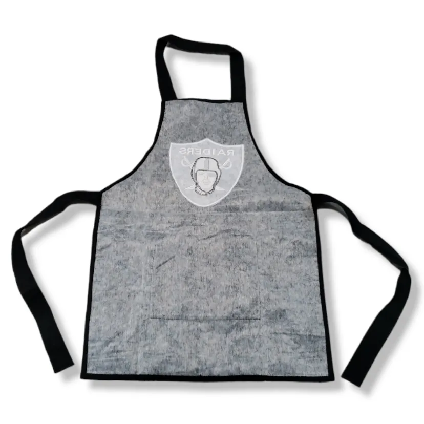 Mexican Embroidered Apron Chef Cooking Barbecue Apron Raiders Mayan Embroidery Black Size One Size - Image 2