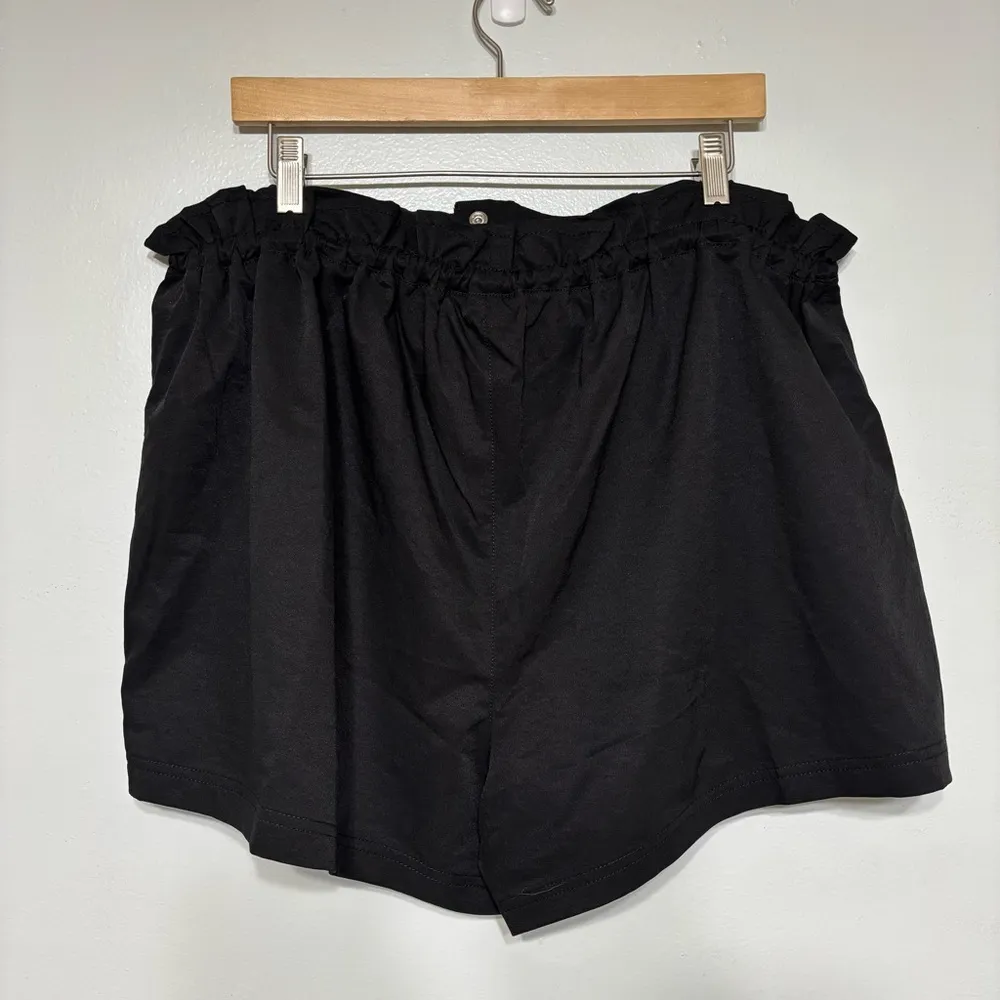 Calia By Carrie Underwood Black Draw String Paper Bag Woven Shorts Size XXL - Image 4