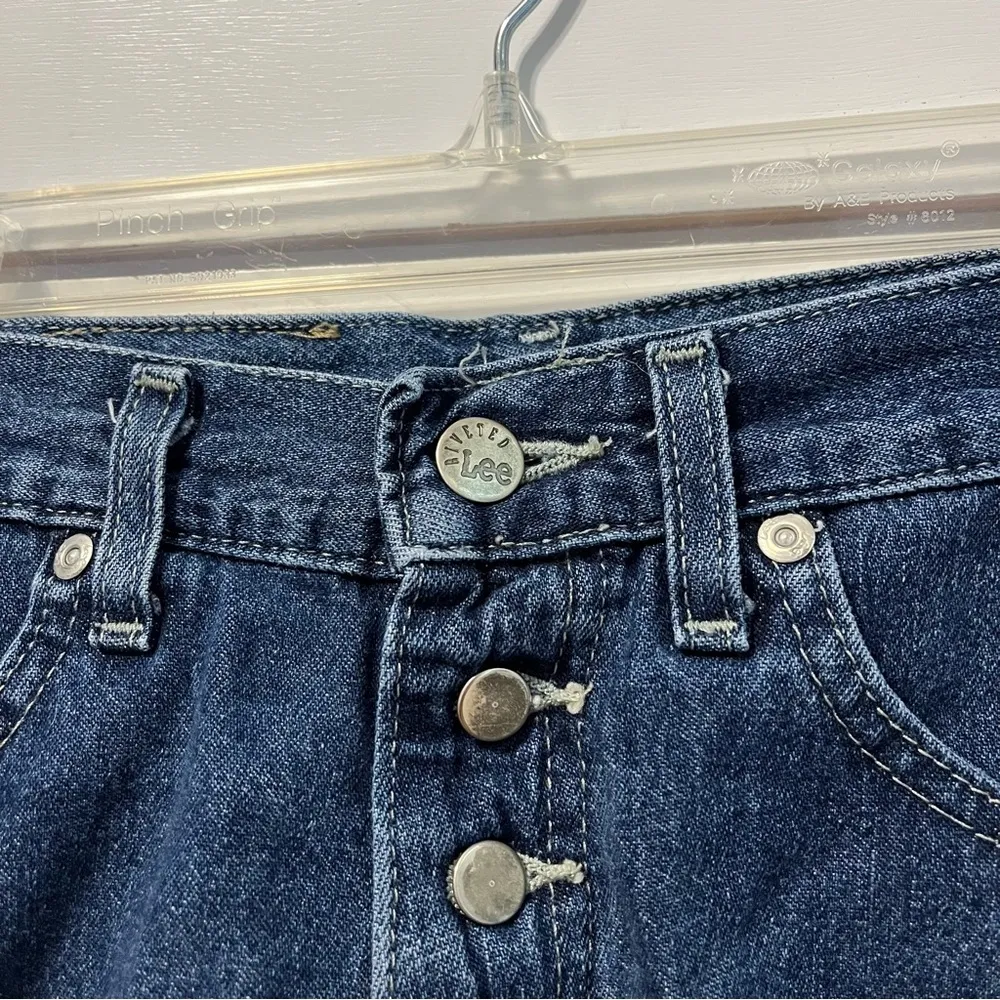 Lee Vintage Dark Wash Denim Shorts - Image 7