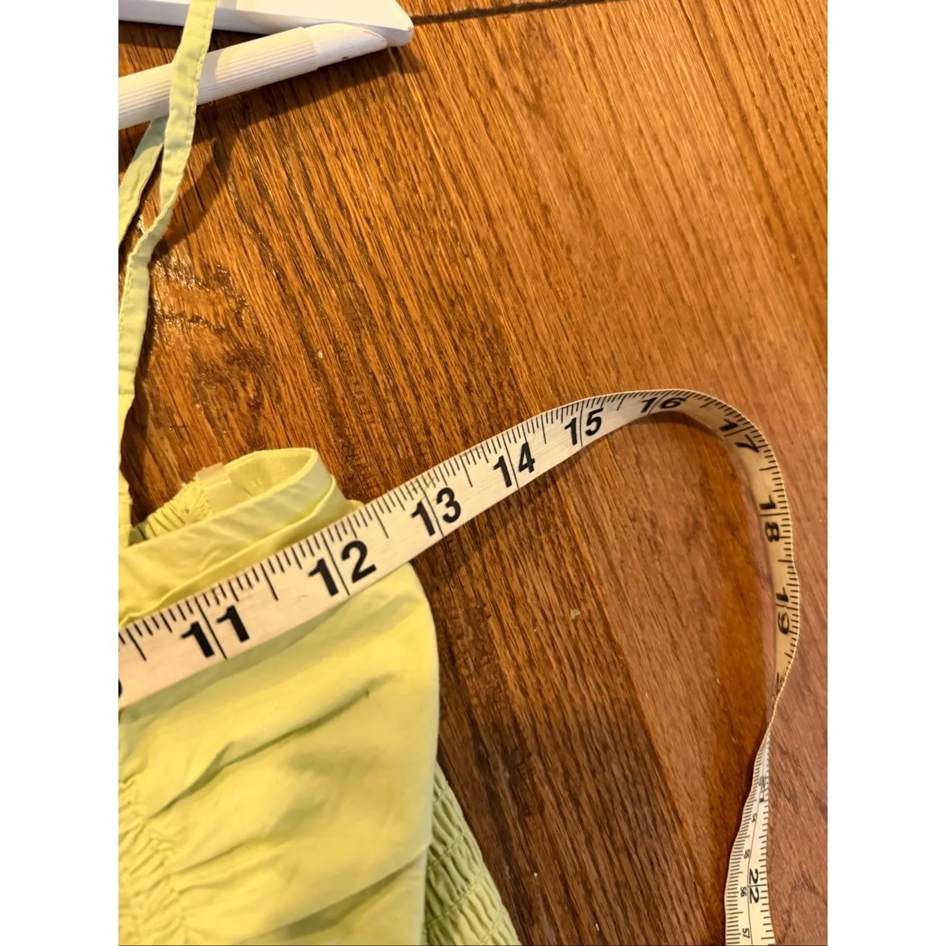 American Eagle NWT poplin cotton green ruched smocked midi dress xs - Image 11