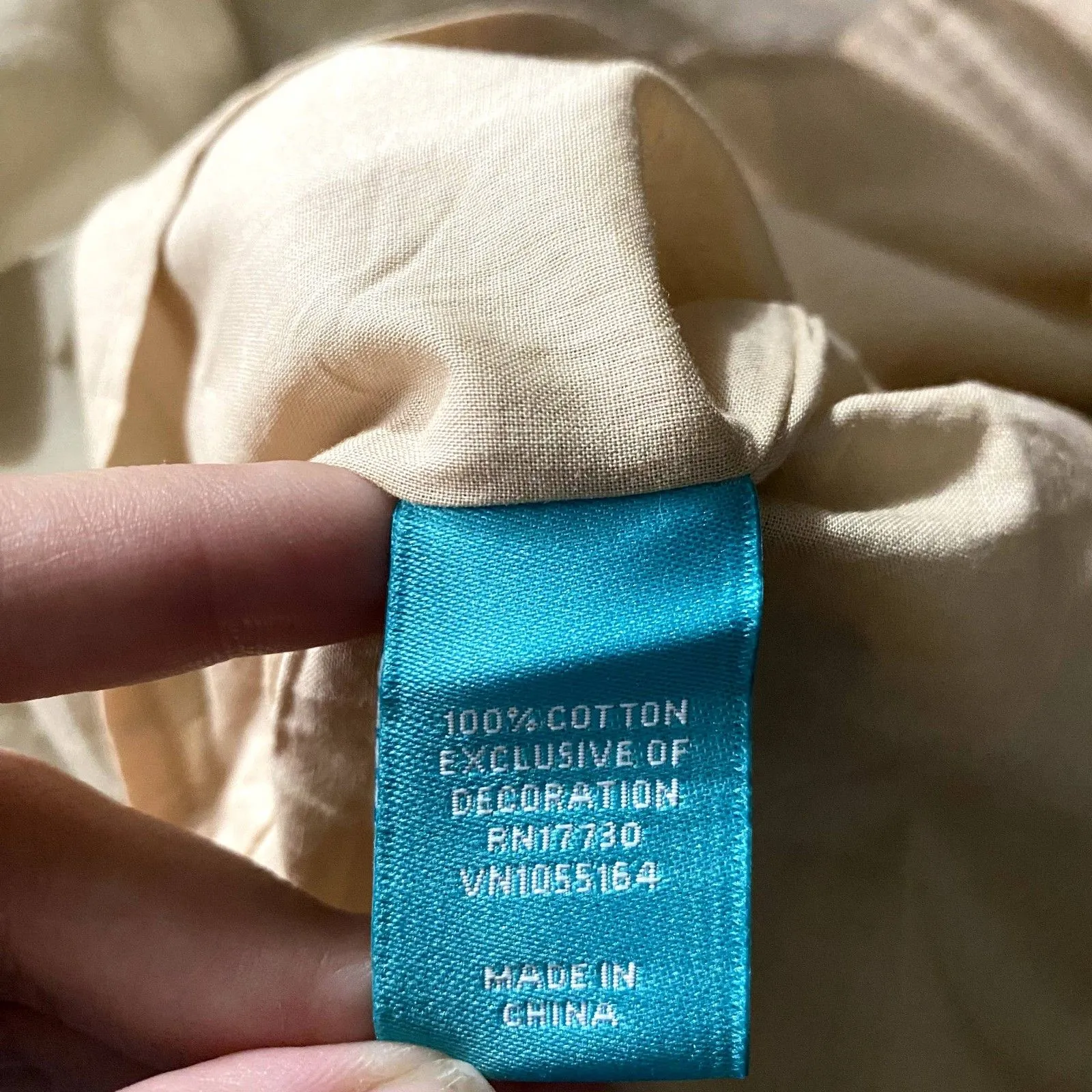 Calypso St. Barth for Target Shift Dress Tan Beaded Neckline‎ Size XS (No Belt) - Image 6