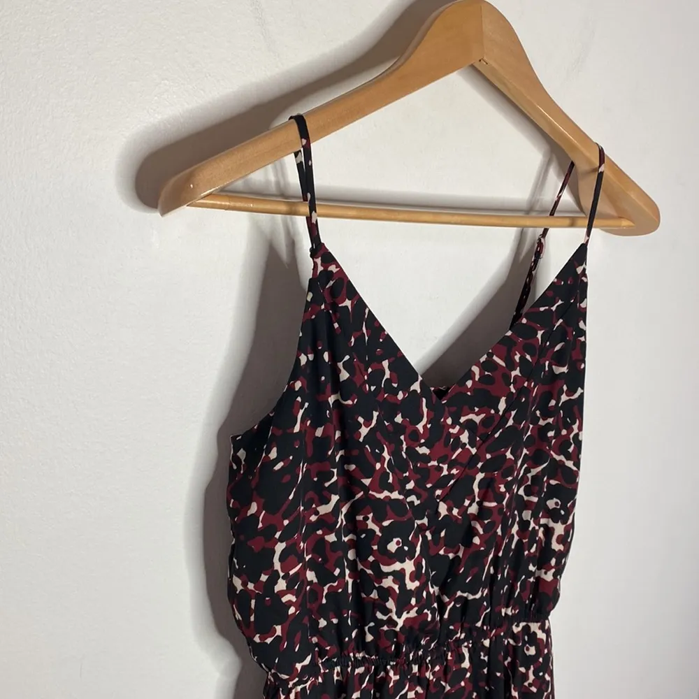 Peyton Jensen Colton leopard asymmetrical hem dress in rust black combo size XS - Image 52