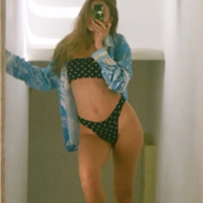 Devon Windsor Bikini Bottom‎ Black Blue Polka Dots NWT Size XS - Image 3