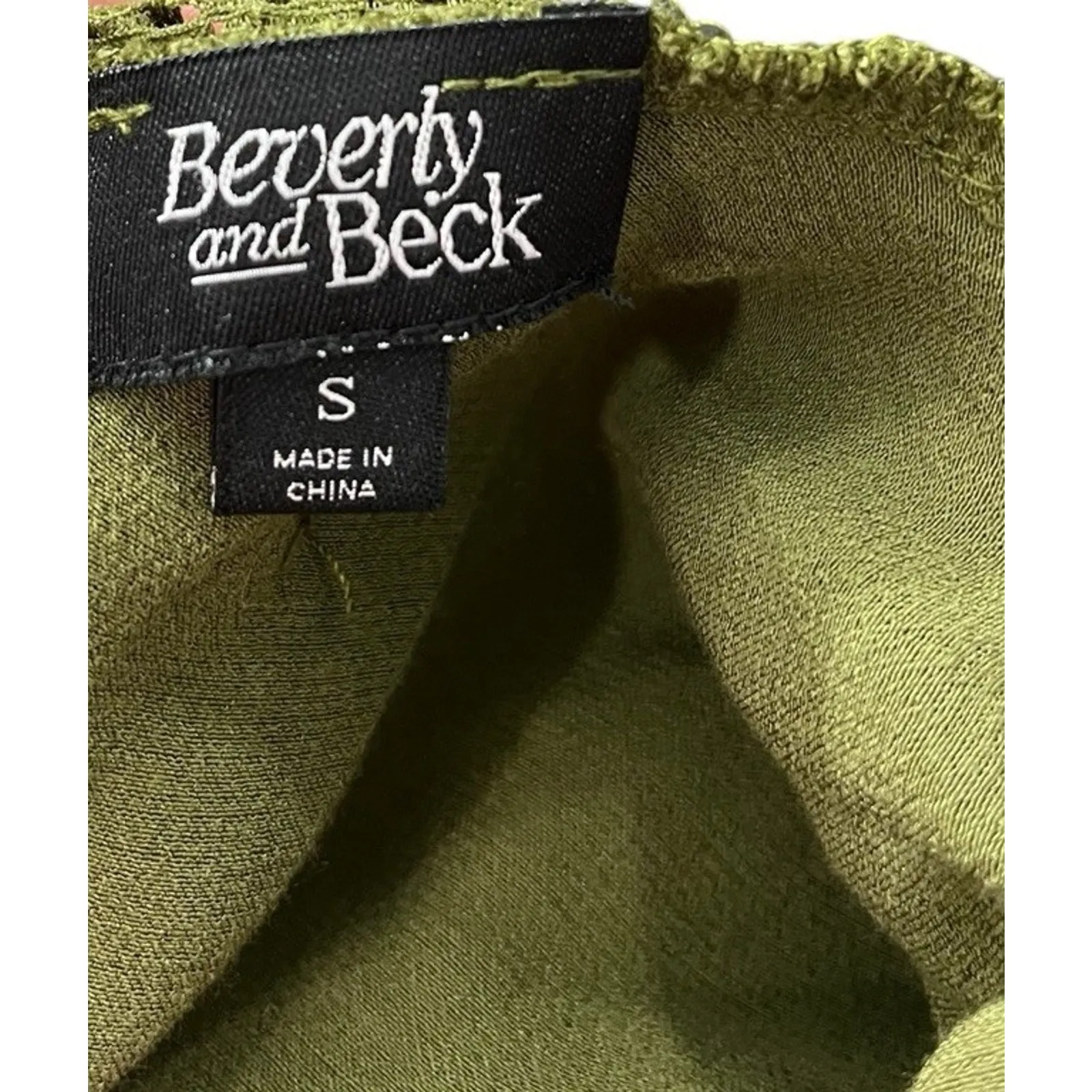 Coquette Silky Cami Crop Top Womens Olive Laced Fairy Y2K Whimsigoth Small Green - Image 10