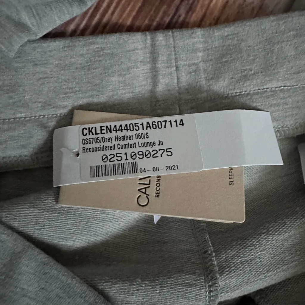 CALVIN KLEIN Reconsidered Comfort Gray Sleepwear Lounge Joggers - Image 13
