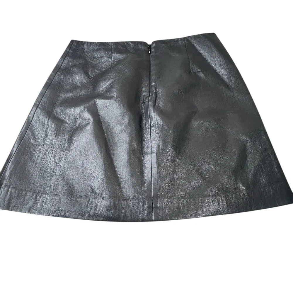 Aritzia Sunday Best Tatiana Mini Vegan Leather Skirt Black Size 0 - Image 2