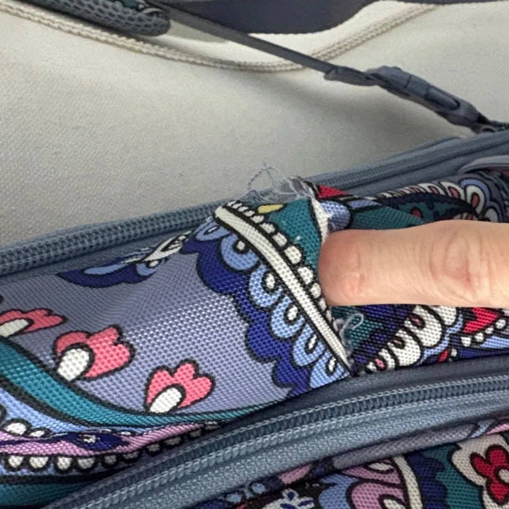 Vera Bradley Women's Lighten Up Backpack Blue Purple Pink Paisley Travel Large - Image 5