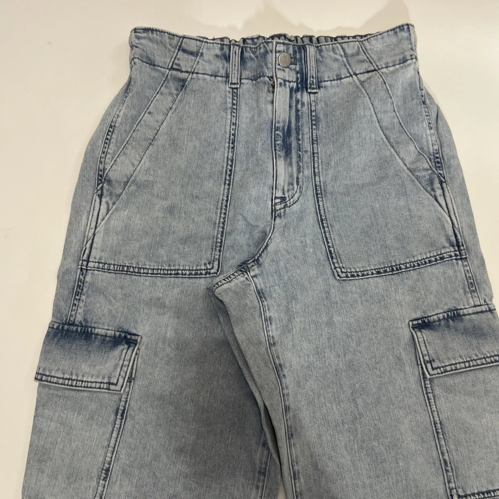 NWT Sz 27 J Crew Lightweight drapey cargo jogger jean - Image 3