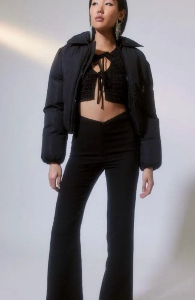 Urban Outfitters NWT Sylvie Bubble Knit Tie-Front Top XS - Image 2