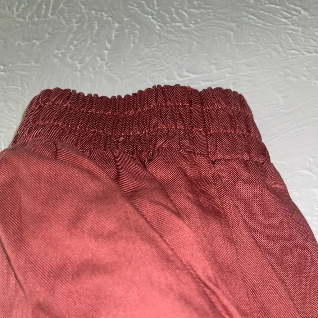 A New Day Jogger‎ Pants Small Red Rust Lyocell Cotton Drawstring Waist Pockets - Image 8