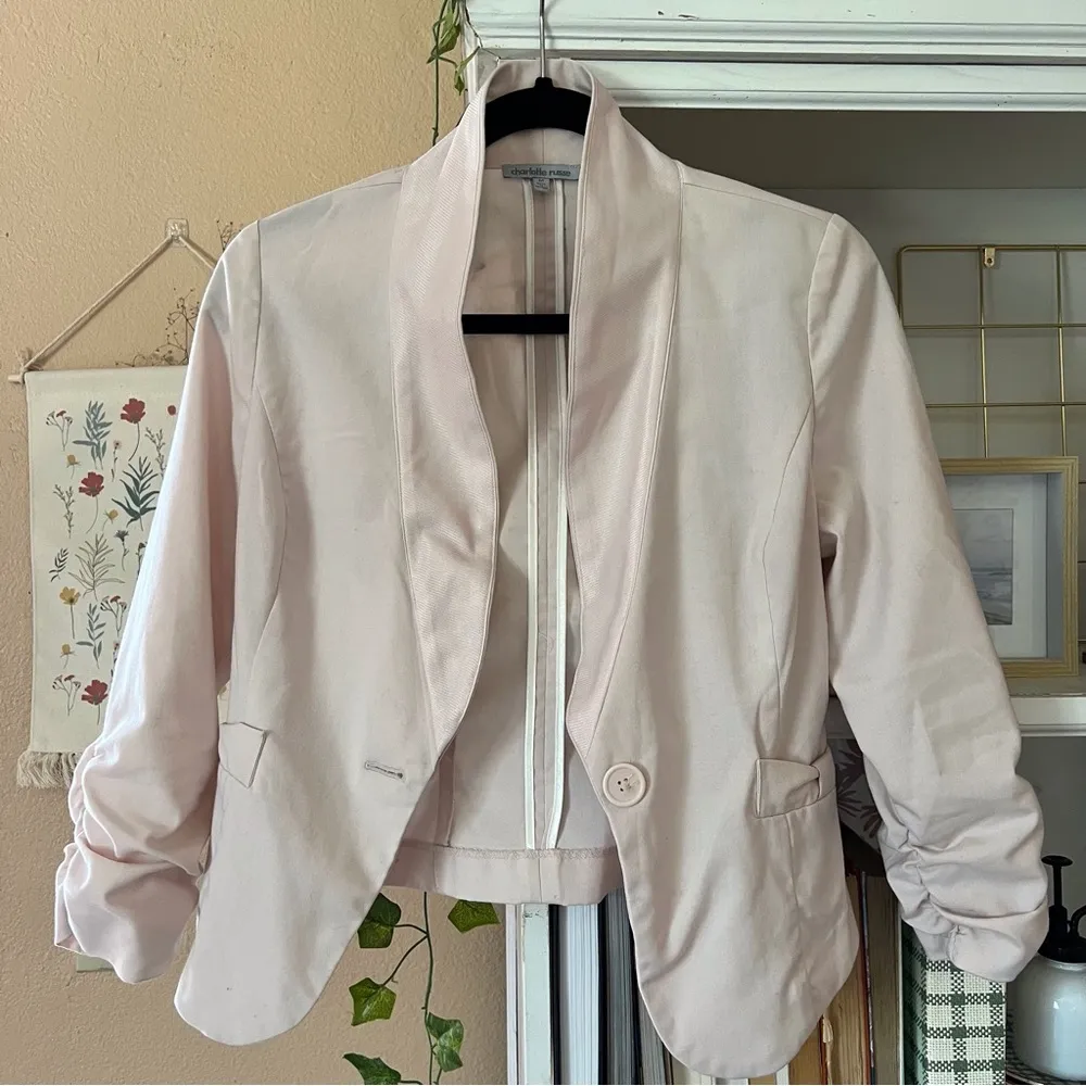 Light Pink Blazer Medium - Image 3