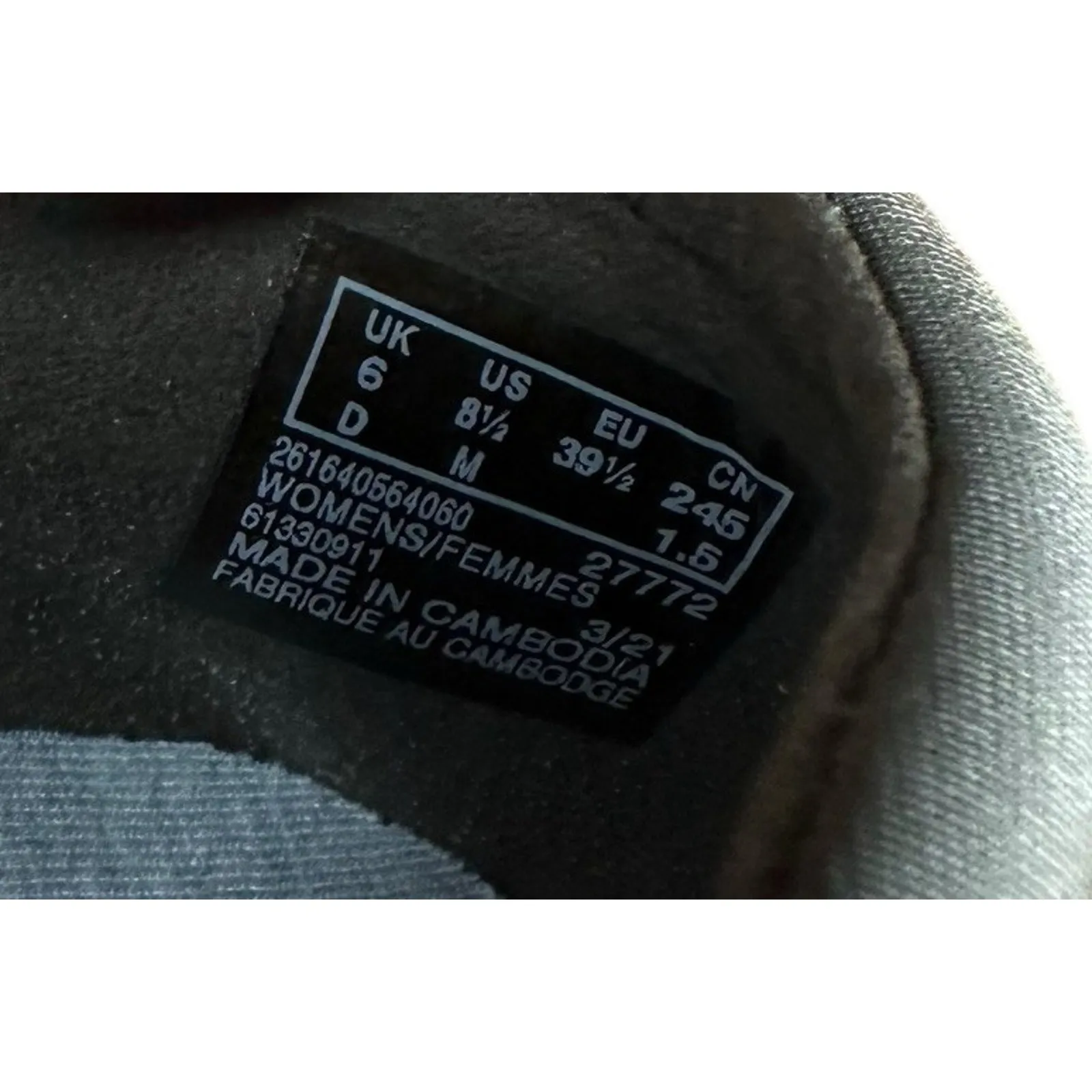 Clarks Cloudsteppers Knit Bow Flats Carly Hope Olive Green Pink Camouflage 8.5 - Image 9