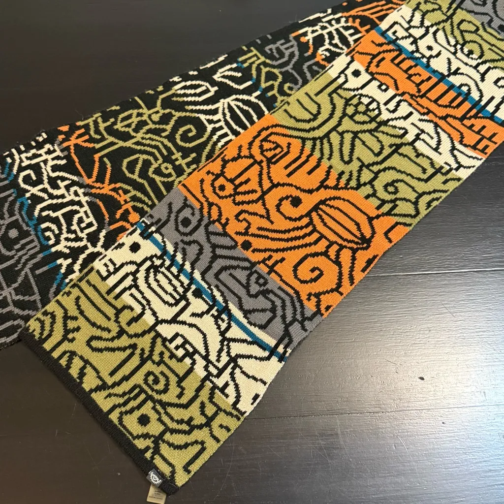 Billy The Artist colorful scarf Black - Image 4