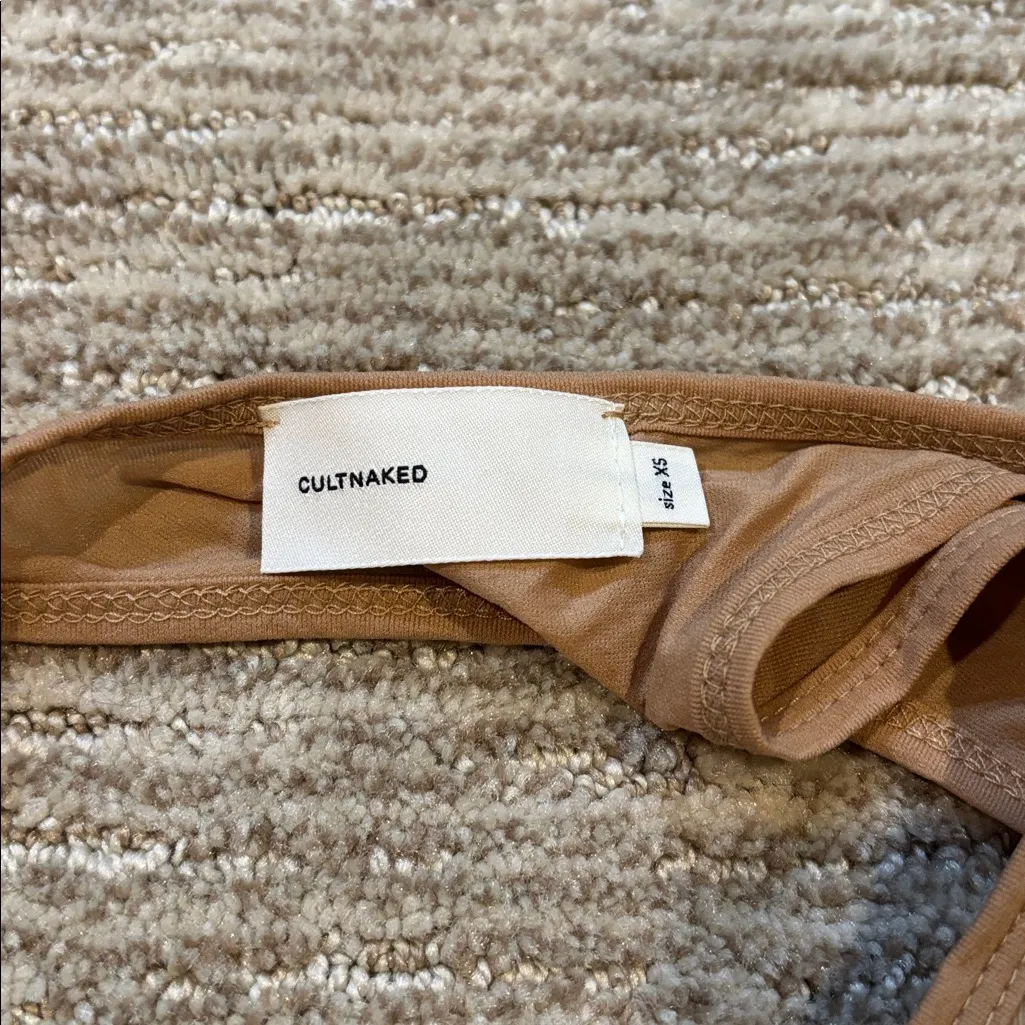 CULTNAKED Tan Racerback Tank Top Size XS - Image 3