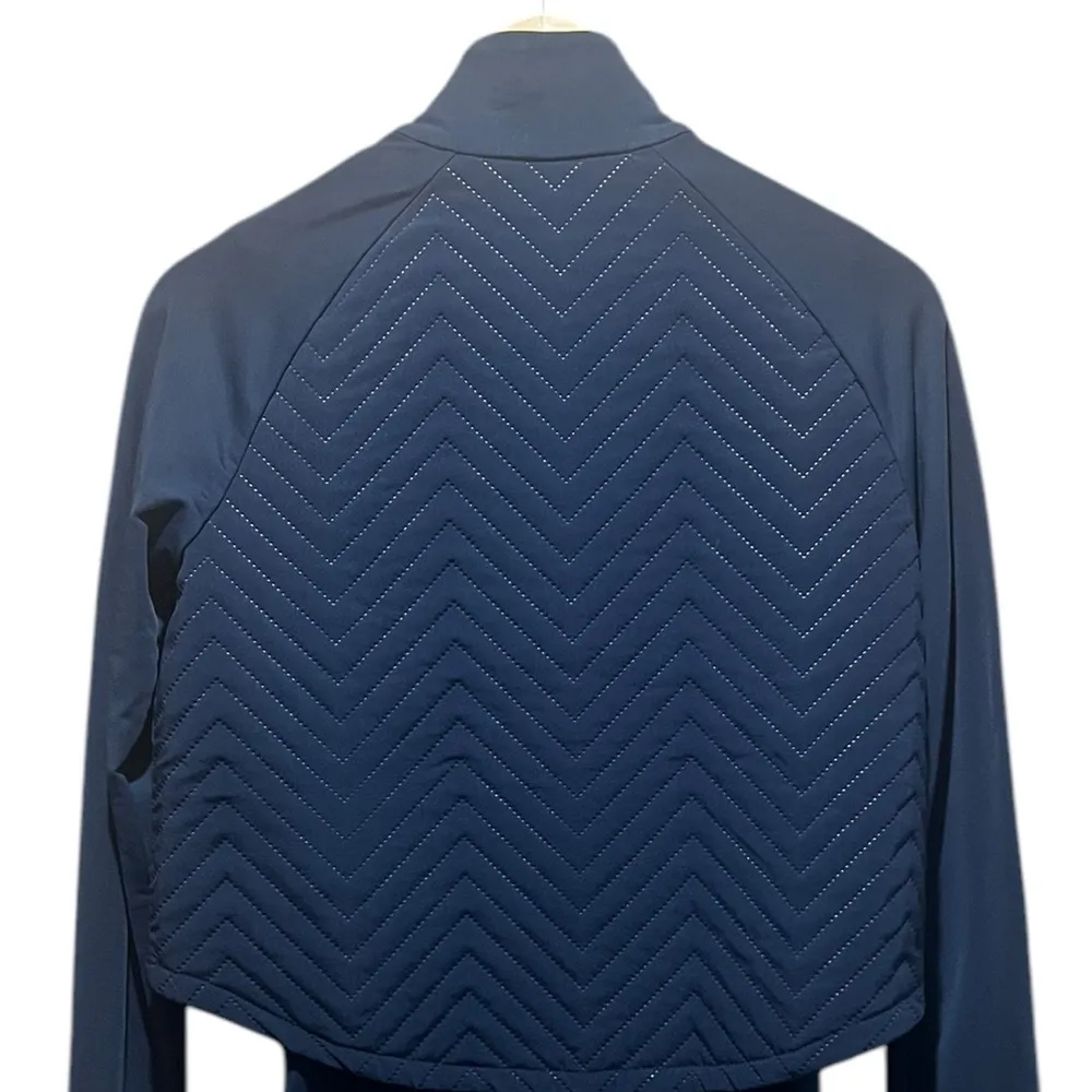 Sweaty Betty Fast Track Padded Running Jacket Navy Blue Size Small - Image 12