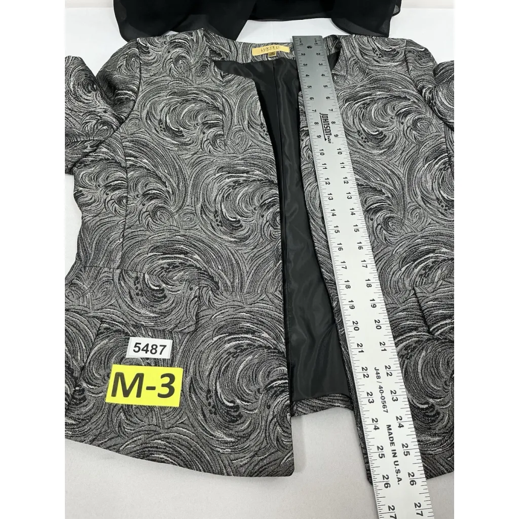 Womans Party Jacket & Pants Set 14 Black - Image 6