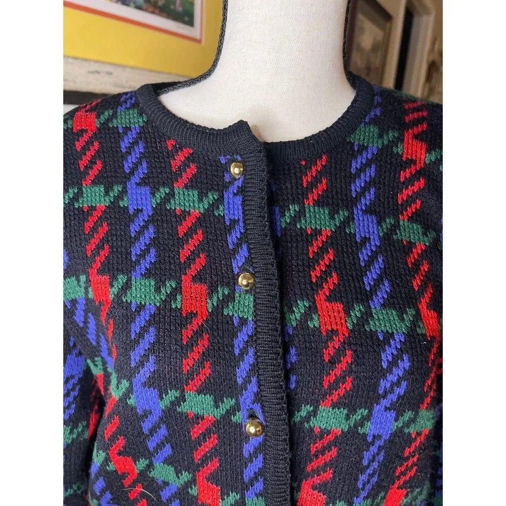 Worthington Sweaters | Worthington Plaid Knit Button Up Cardigan Sweater - Image 2