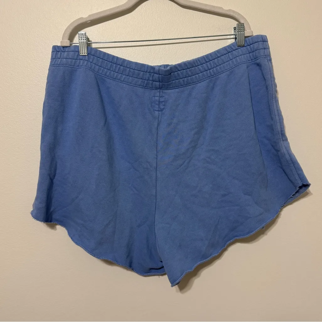 Aerie Fleece Of Mind High Waisted Sweat Shorts Size XXL blue - Image 5