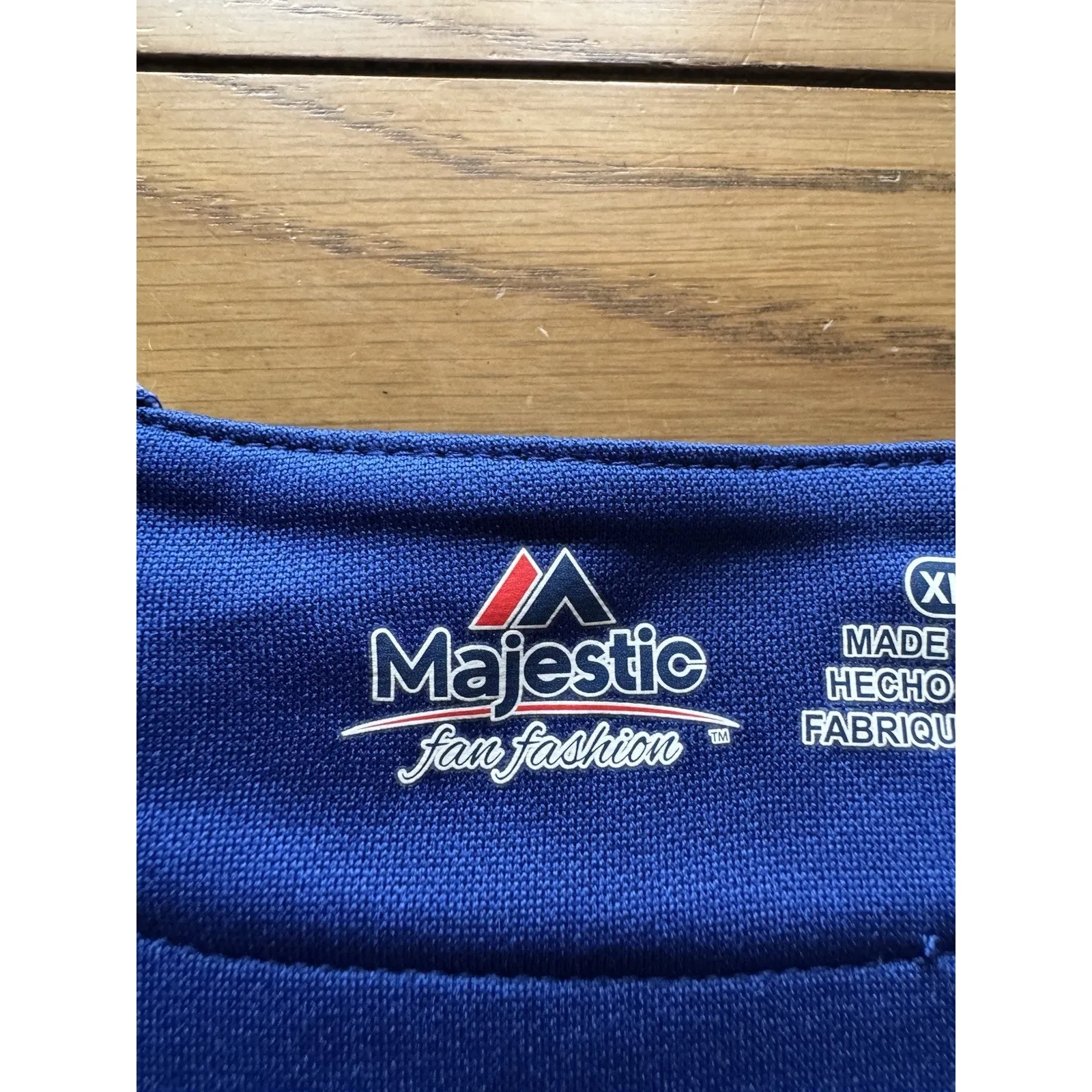 Majestic MLB New York Mets Button Down Women Jersey Size XL Athleisure Preppy - Image 3