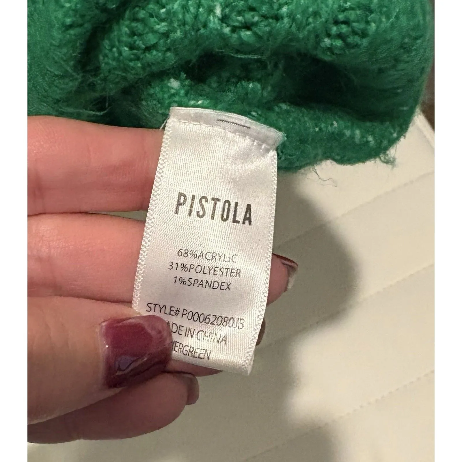 Pistola Darya Green Sweater New - Image 6