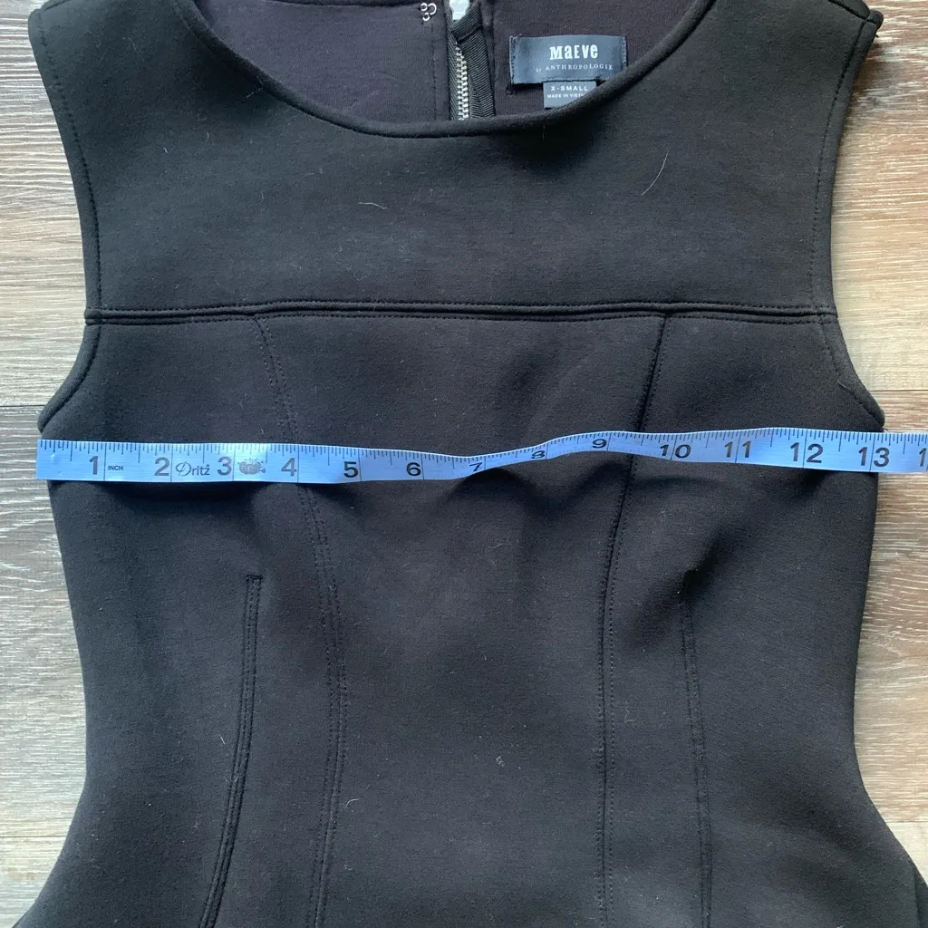 Maeve by Anthropologie Black Sleeveless Swing Dress XS - Image 5