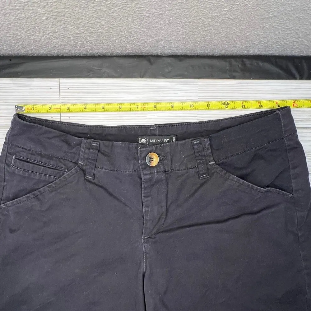 Lee  Midrise Fit Size Black Shorts - Image 5