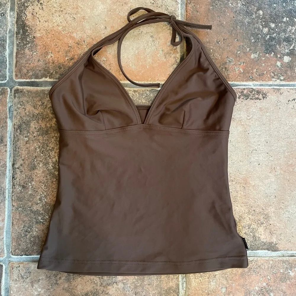 Seafolly Halter Tankini Top Brown - Image 7