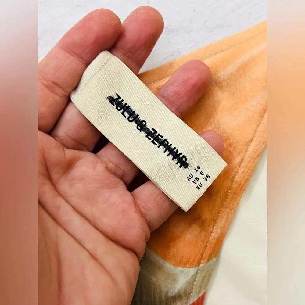 Free People Zulu & Zephyr Landscape String Curve Bikini Bottoms Size 6 NWOT $100 - Image 5