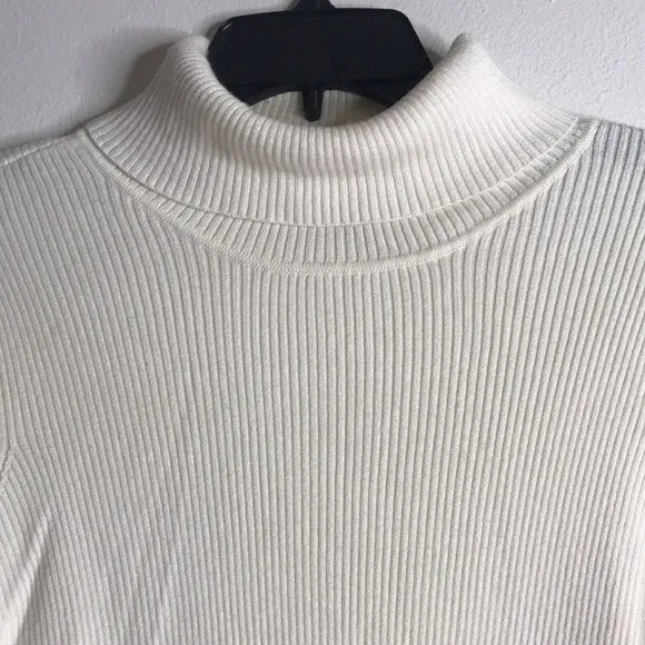 Orvis ladies ribbed mock turtleneck pullover lightweight sweater size large - Image 5