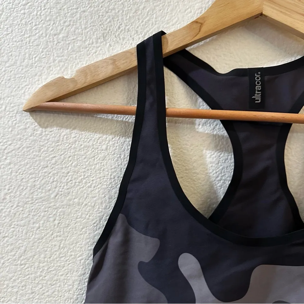 Ultracor Womens Black Camo Racerback Sports Bra Size XXS - Image 3