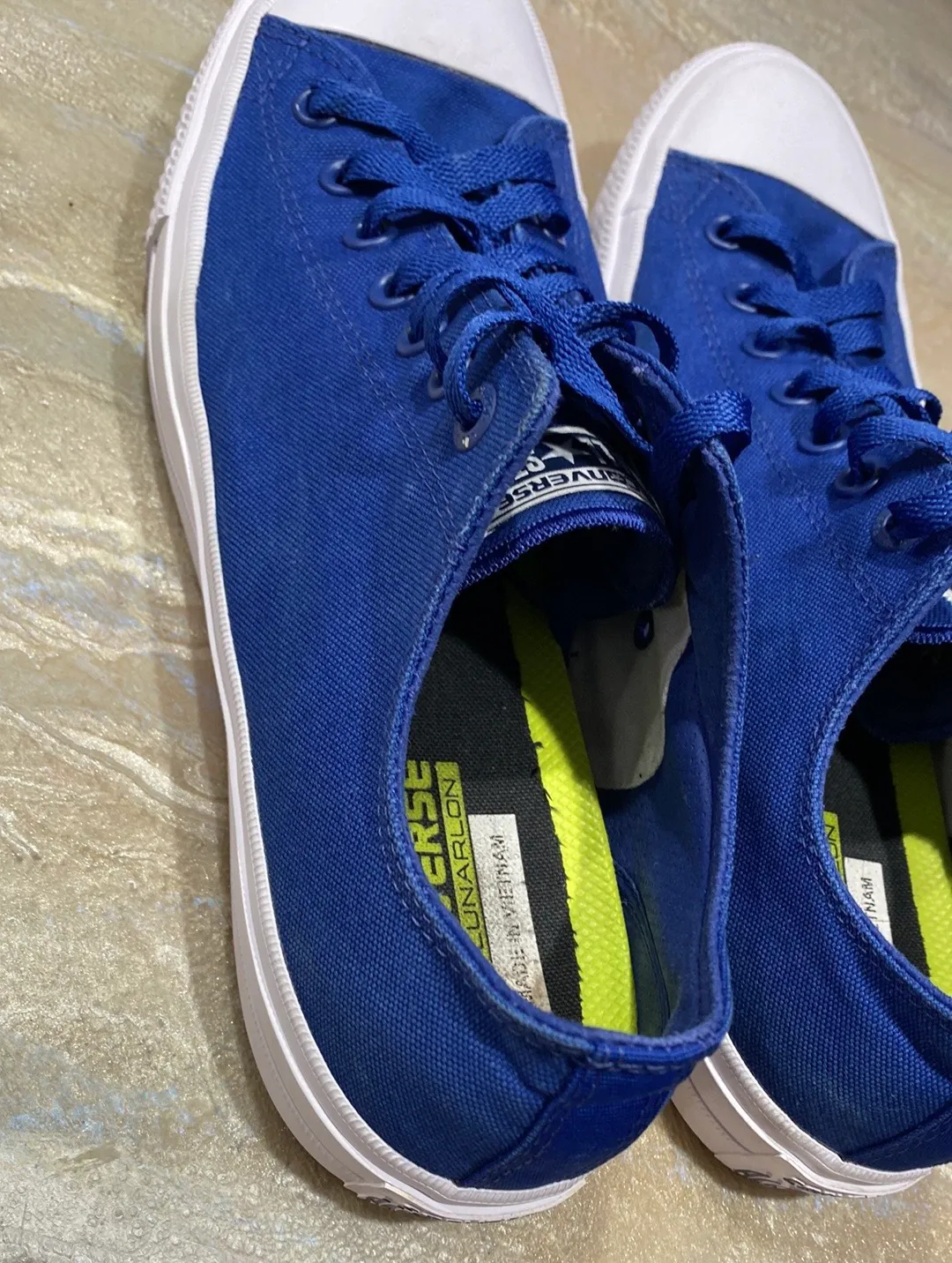 Converse All Star Low Tops Lace Up Blue Sneaker with Lunarlon Women’s 12.5 - Image 8