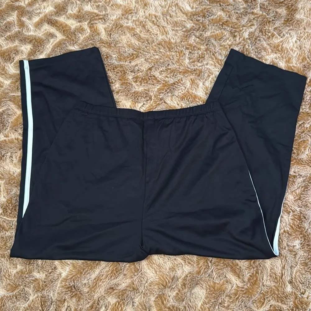 Lands’ End Black Pants with White Stripe Size M - Image 7